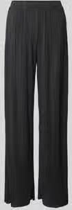 Vila Wide leg stoffen broek met plissévouwen model 'PLISA' - Foto 4