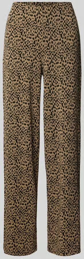 Vila Wide leg stoffen broek met elastische band model 'LUMENA'