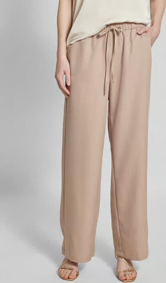Vila Wide leg stoffen broek met tunnelkoord model 'WILMA' - Foto 2
