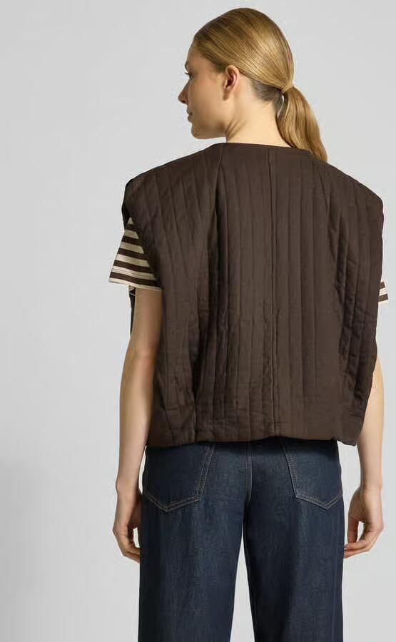 VILLA SOPHIE Loose fit bodywarmer van linnen-katoenmengsel model 'SOPHIA' - Foto 2