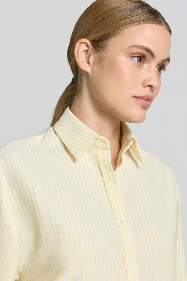 VILLA SOPHIE Oversized overhemdblouse van katoenmix model 'STELLA'