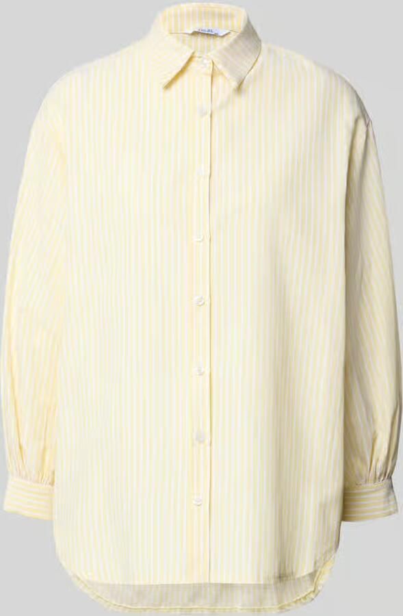 VILLA SOPHIE Oversized overhemdblouse van katoenmix model 'STELLA' - Foto 2