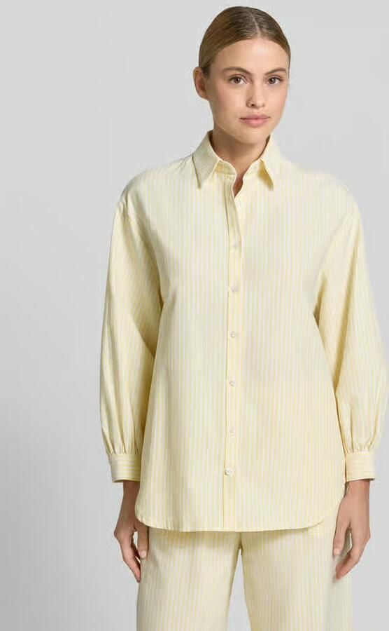 VILLA SOPHIE Oversized overhemdblouse van katoenmix model 'STELLA' - Foto 2