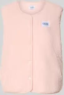 VILLA SOPHIE regular fit bodywarmer in teddy-look model 'AMALIA'