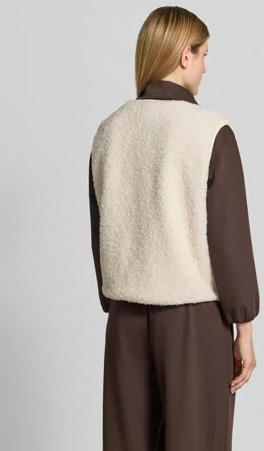 VILLA SOPHIE regular fit bodywarmer in teddy-look model 'AMALIA'