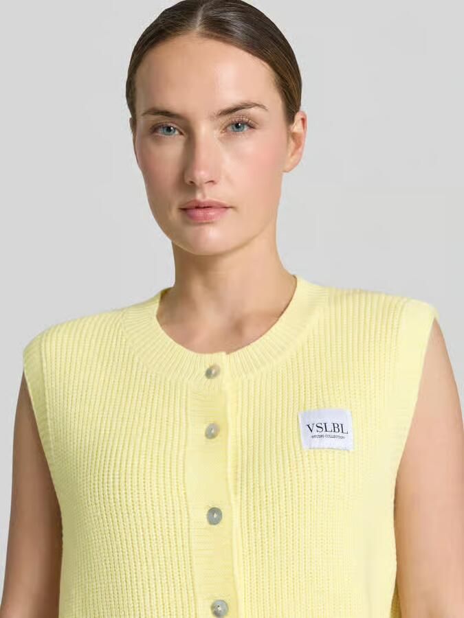 VILLA SOPHIE regular fit mouwloos vest van viscosemix model 'MILLA'