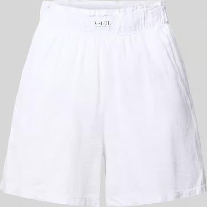 VILLA SOPHIE regular fit stoffen shorts van mix van katoen en linnen model 'MILLIE' - Foto 2