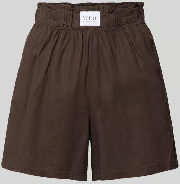 VILLA SOPHIE regular fit stoffen shorts van mix van katoen en linnen model 'MILLIE' - Foto 2