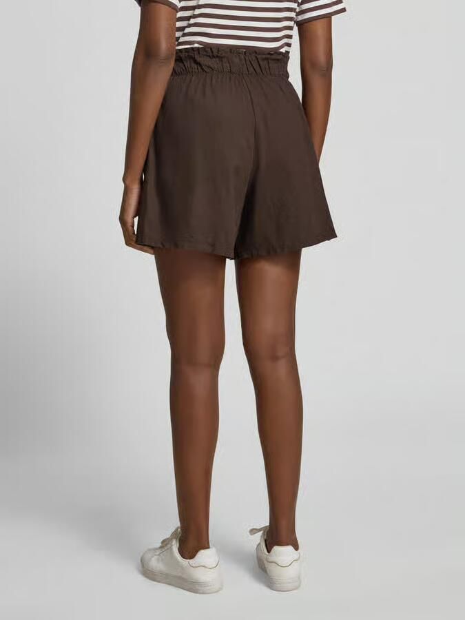 VILLA SOPHIE regular fit stoffen shorts van mix van katoen en linnen model 'MILLIE'