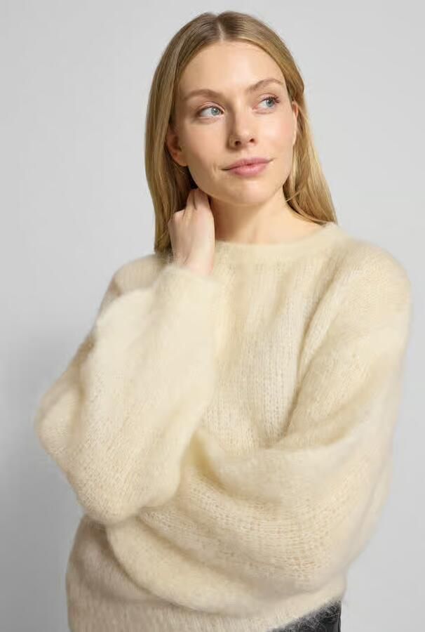 VILLA SOPHIE Relaxed fit gebreide pullover van mohairmix model 'CAMILLE'
