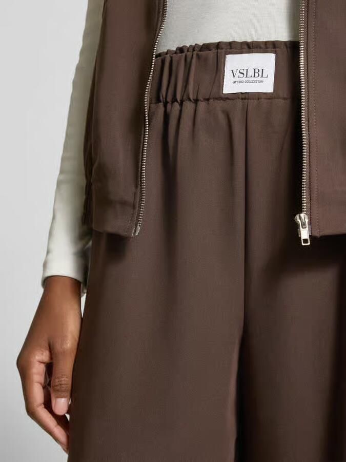 VILLA SOPHIE Wide leg broek van viscosemix model 'TOSCA'