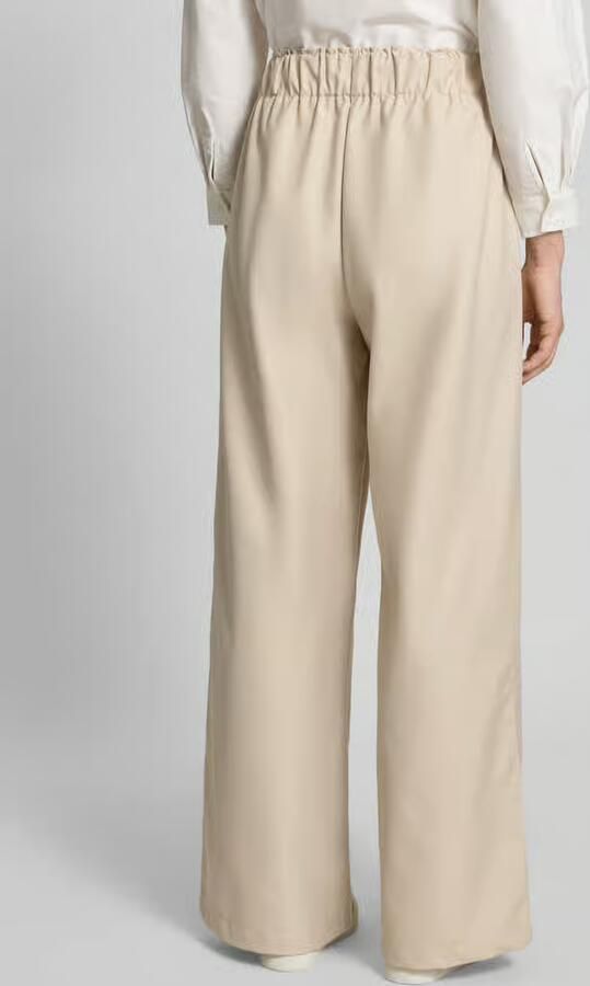 VILLA SOPHIE Wide leg broek van viscosemix model 'TOSCA' - Foto 3