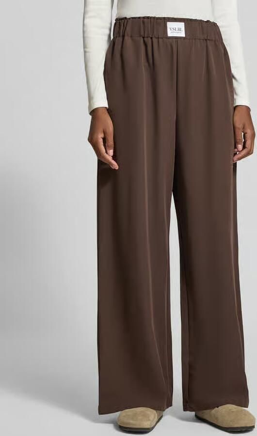 VILLA SOPHIE Wide leg broek van viscosemix model 'TOSCA' - Foto 3