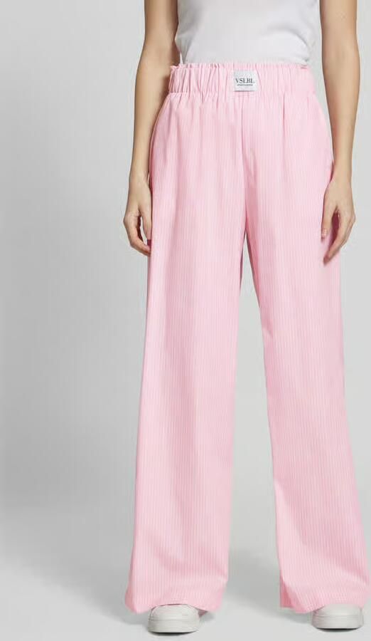 VILLA SOPHIE Wide leg stoffen broek met elastische band model 'TILLA' - Foto 2