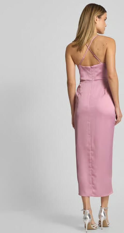Vera Mont Mouwloze Lange Jurk Pink Dames