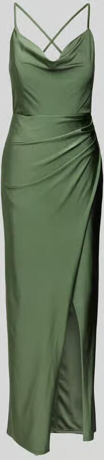 Vera Mont Elegante Avondjurk met Gerimpelde Taille Green Dames - Foto 6