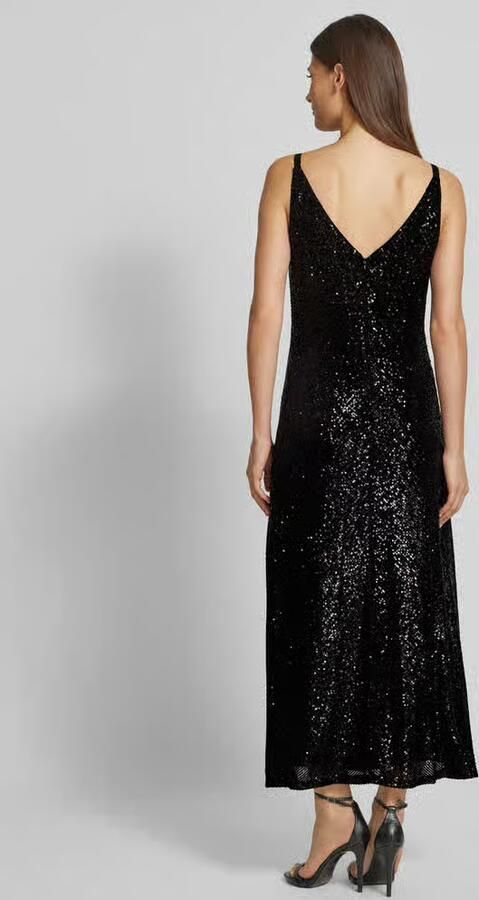 Vera Mont Pailletten Avondjurk Black Dames