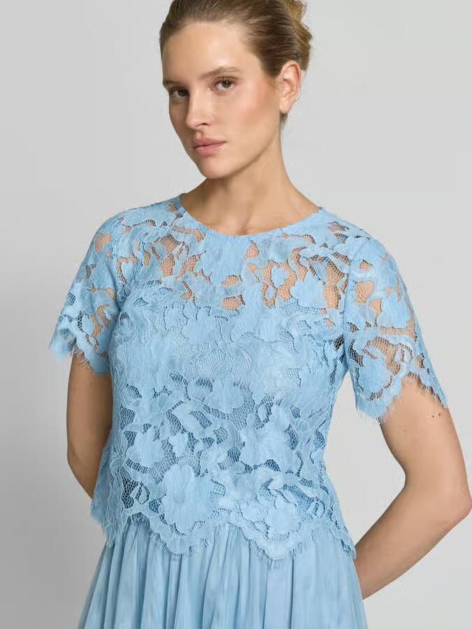 VM by Vera Mont Blouseshirt van kant met ronde hals