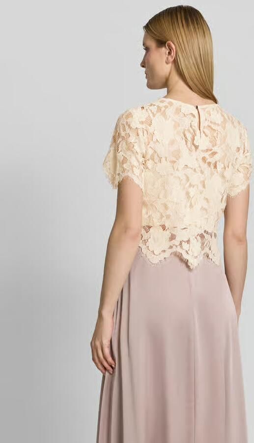 VM by Vera Mont Blouseshirt van kant met ronde hals