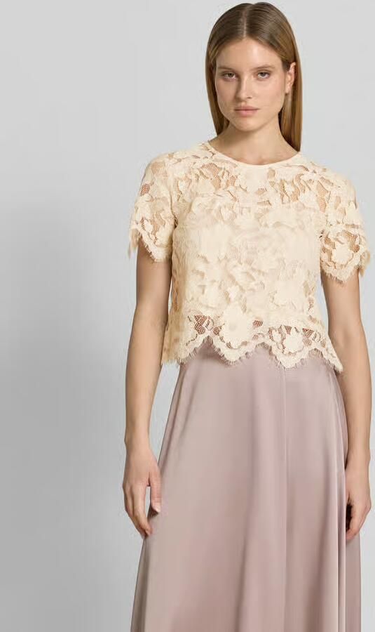 VM by Vera Mont Blouseshirt van kant met ronde hals - Foto 4