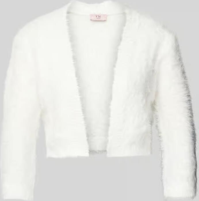 Vera Mont Elegante Gebreide Bolero met Franjes White Dames - Foto 4