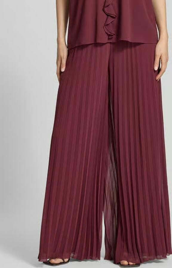 VM by Vera Mont Broek van chiffon met plissévouwen - Foto 2
