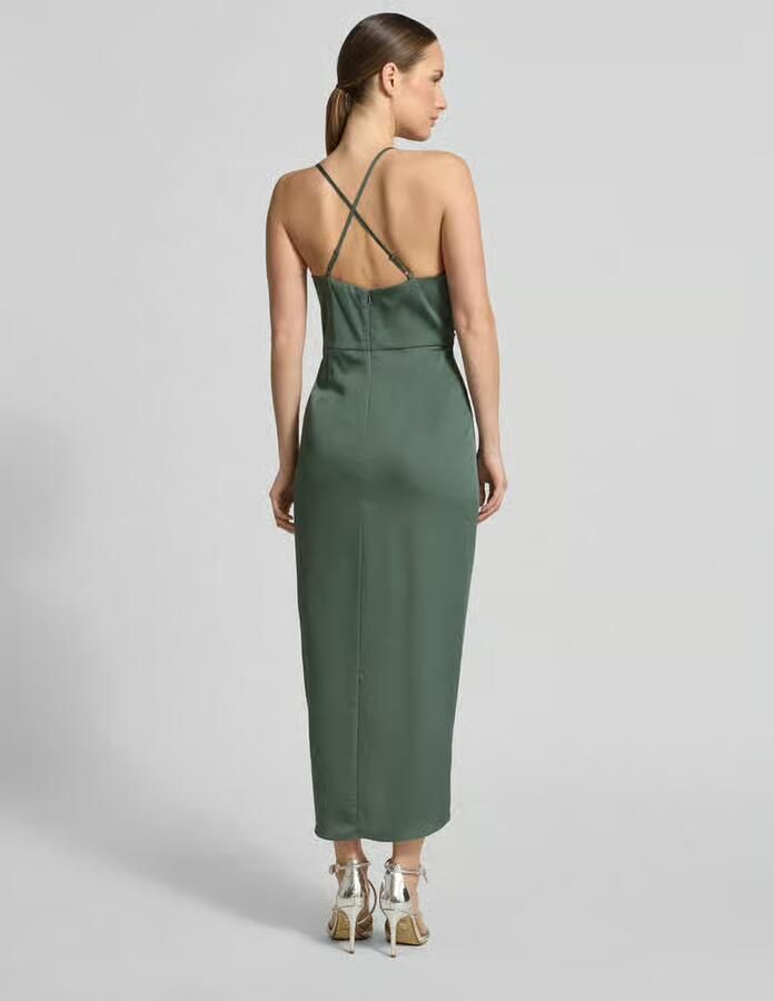 V by Vera Mont Cocktailjurk van satijn met wikkel-look - Foto 2