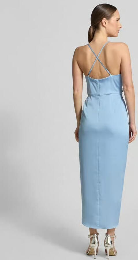 VM by Vera Mont Cocktailjurk van satijn met wikkel-look