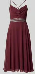 VM by Vera Mont Fit-and-flare cocktailjurk met ajourwerk