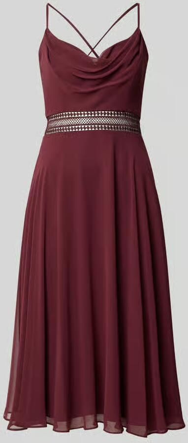 VM by Vera Mont Fit-and-flare cocktailjurk met ajourwerk - Foto 3