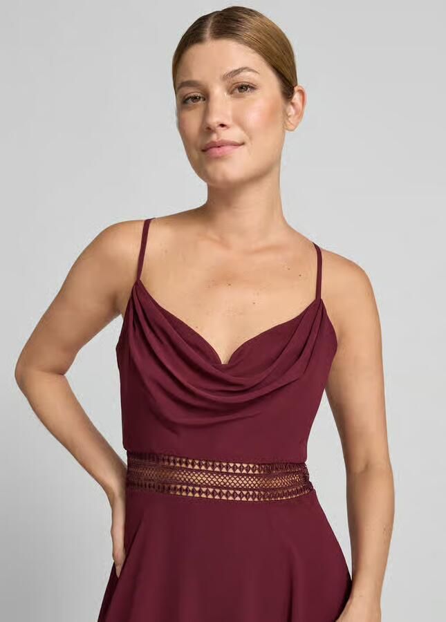 VM by Vera Mont Fit-and-flare cocktailjurk met ajourwerk - Foto 2