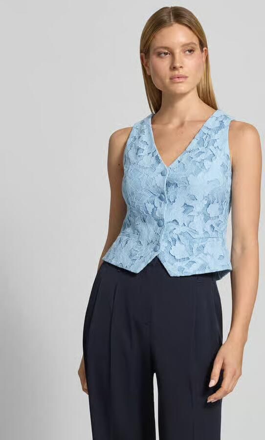 V by Vera Mont regular fit bodywarmer met all-over kant - Foto 2
