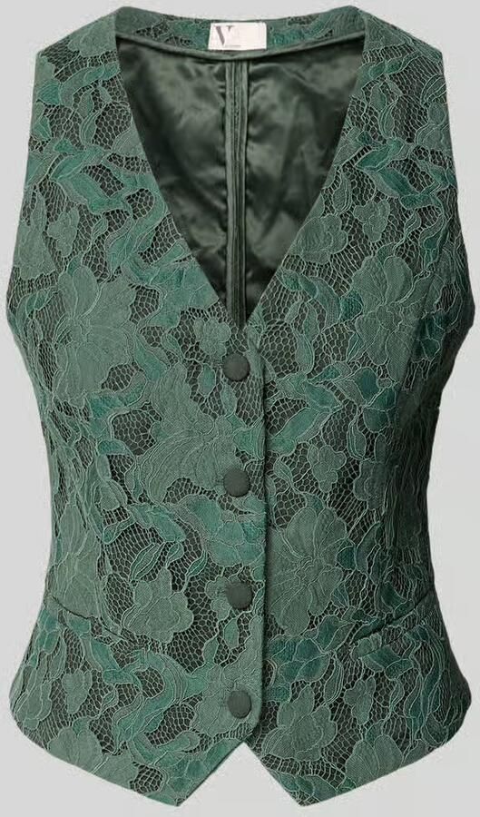 VM by Vera Mont regular fit bodywarmer met kant - Foto 2