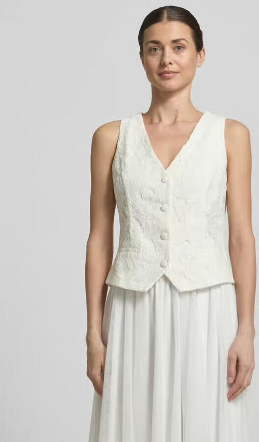 VM by Vera Mont regular fit bodywarmer met kant - Foto 3