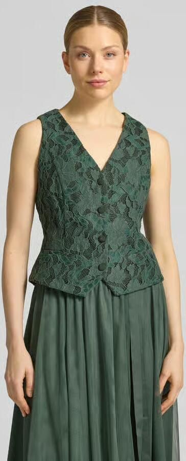VM by Vera Mont regular fit bodywarmer met kant - Foto 4