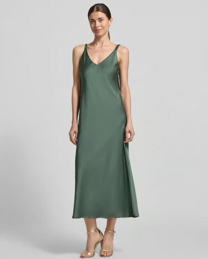 VM by Vera Mont regular fit midi-jurk met V-hals - Foto 2