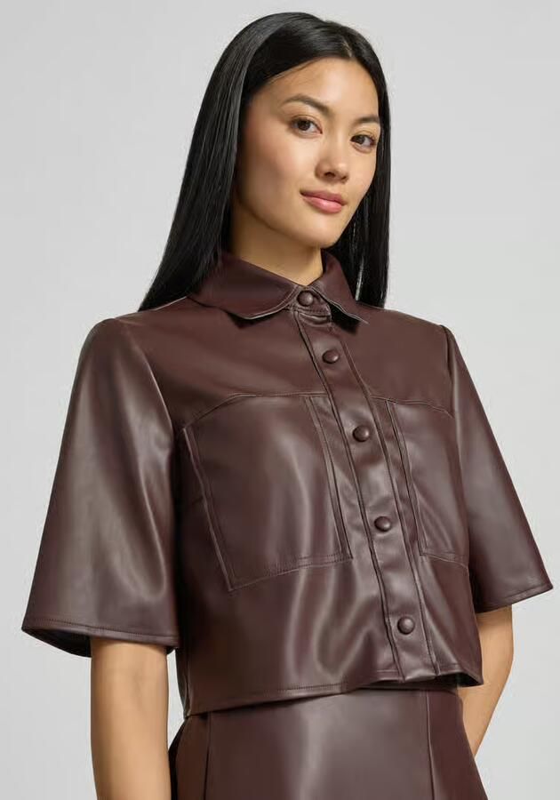VM by Vera Mont regular fit overhemdblouse in leerlook