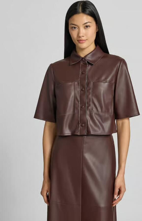 VM by Vera Mont regular fit overhemdblouse in leerlook - Foto 2