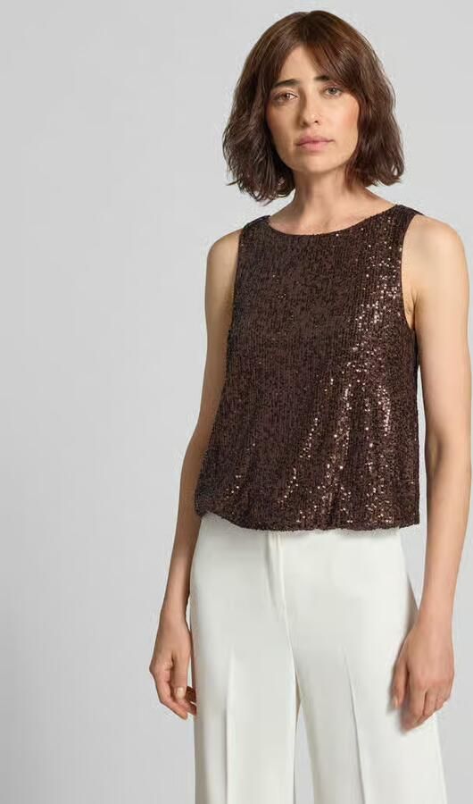 VM by Vera Mont regular fit top met all-over pailletten - Foto 3