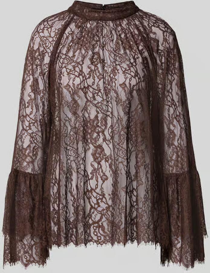 VM by Vera Mont Slim fit blouse met lange mouwen in kantlook - Foto 2