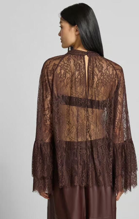 VM by Vera Mont Slim fit blouse met lange mouwen in kantlook - Foto 3