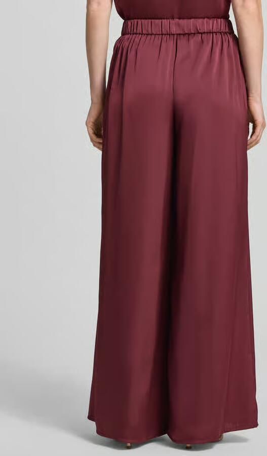 VM by Vera Mont wide leg broek van satijn met elastische band