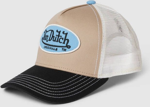 Von Dutch Baseballpet met semi-transparante garnering