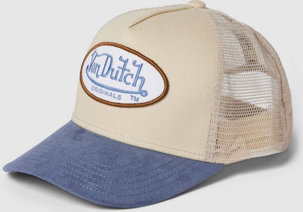 Von Dutch Baseballpet met semi-transparante garnering
