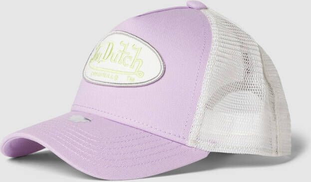 Von Dutch Trucker-pet met labelpatch model 'BOSTON'