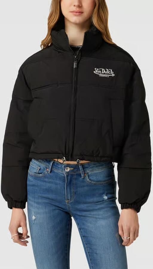Von Dutch Kort gewatteerd jack met labelprint - Foto 2
