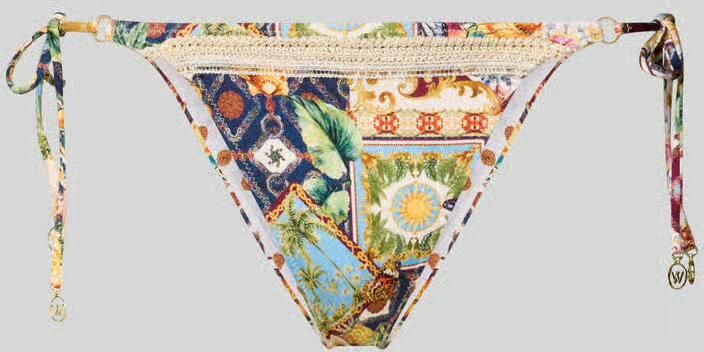 WATERCULT Bikinibroekje met vetersluiting aan de zijkant model 'TREASURED TROVE'