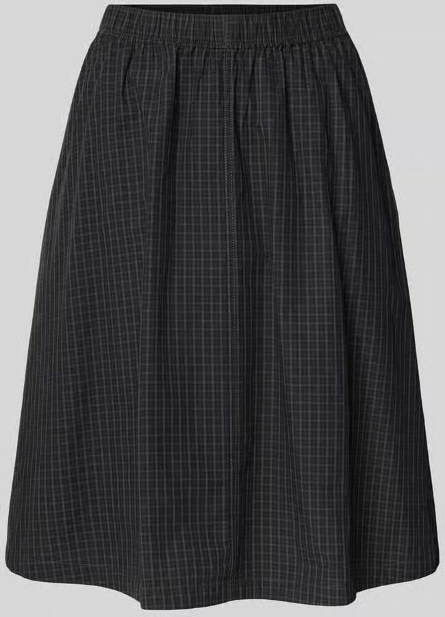 Weekday Knielange rok met steekzakken model 'Tunis' - Foto 3