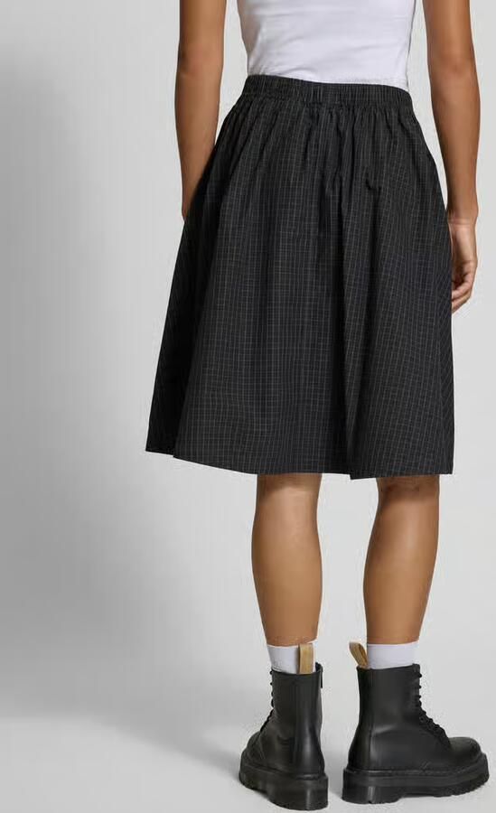 Weekday Knielange rok met steekzakken model 'Tunis' - Foto 4