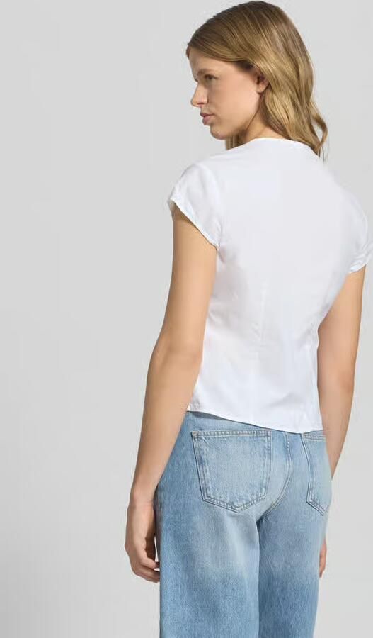 Weekday Regular fit blouse met vetersluiting model 'Lizzard'